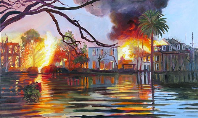 Sandy Belock Phippen-Fire In The Floodwaters