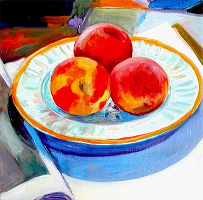 Sandy Belock Phippen-Plate Of Peaches